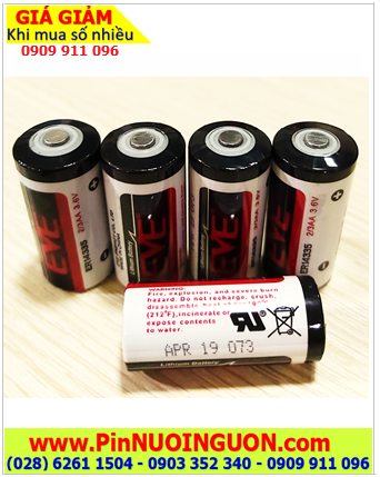EVE ER14335; Pin nuôi nguồn EVE ER14335 lithium 3.6v 2/3AA 1650mAh chính hãng 